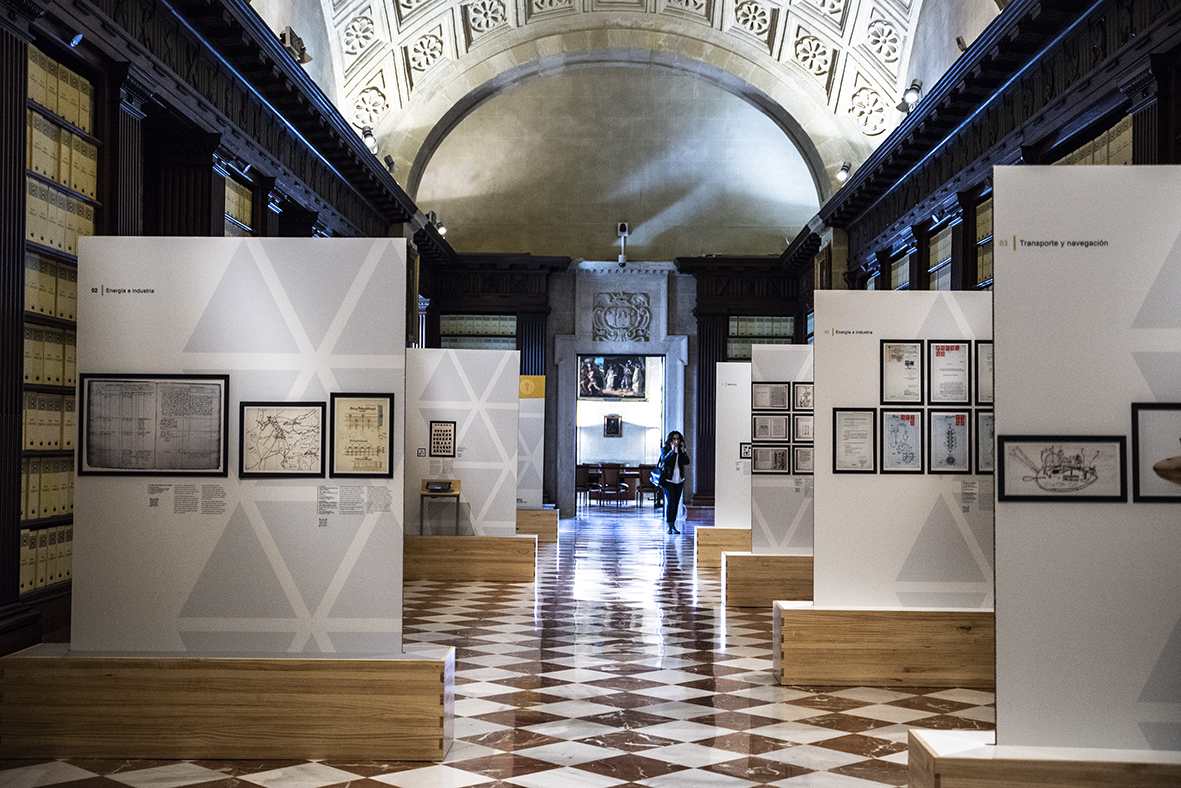 Exhibition opening at the General Archive of the Indies, Spain